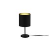 Reality Leuchten Jerry R50491080 Table Lamp Metal Black Matt Fabric