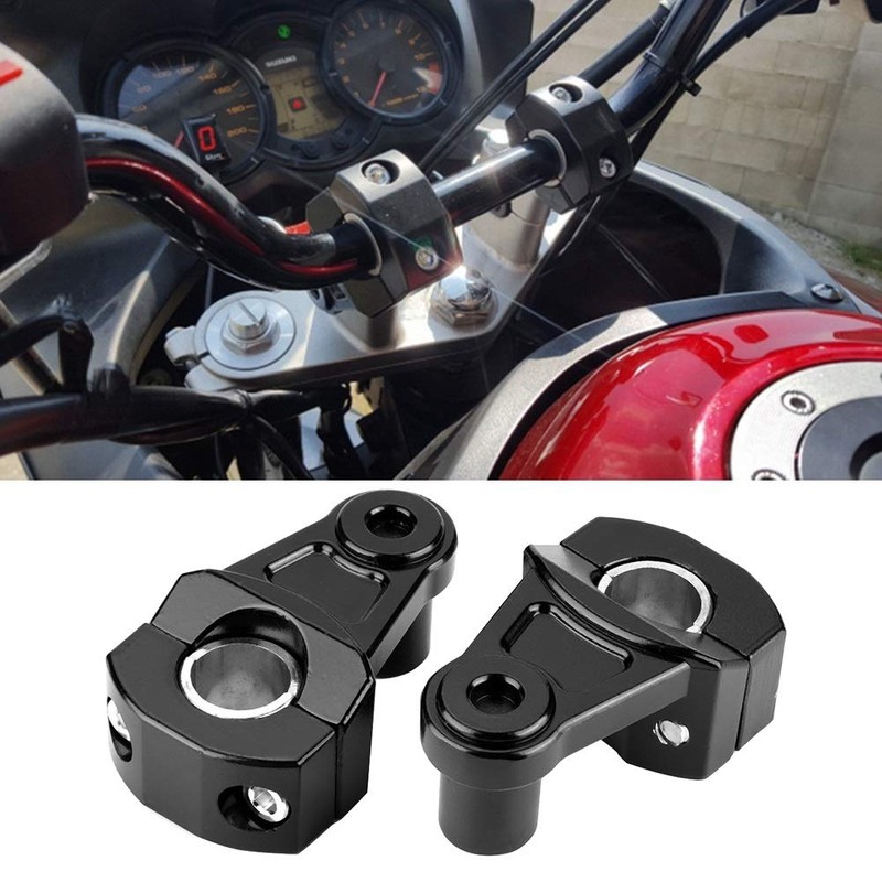 VOBOR Motorcycle Handlebar Risers - 1 Pair Universal Aluminum Alloy