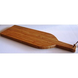 Large Bamboo Wine Bottle Cutting Board