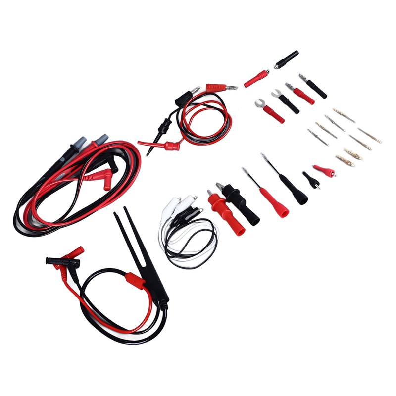 27Pcs Multimeter Test Set Electrical Hook Probes Multifunctional Replaceable Kit