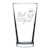 Hand Engraved Mushroom Design Pint Glass, Rest Renews Your Spirit