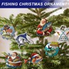 40 Pcs Fishing Ornament Gifts for Christmas Tree 2026 Hanging