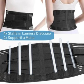 DAWOOWF Lendenwirbelstütze, orthopädische Lendenwirbelstütze für Männer und Frauen, verstellbares elastisches Lendenwirbelsäulenband für Ischiasschmerzen, Bandscheibenvorfall (XXL)