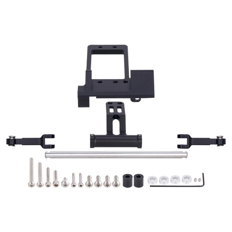 SCX10 III Servo Mount,CNC BAT Servo Mount with Simulation Hydraulic