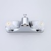 Off-Set Mobile Home Tub/Shower Faucet, Chrome Finish, Acrylic, 2-Handle Design