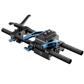 SIRUI 15mm Rod Rail Base Plate with Carbon Fiber Rods, Y Shaped Lens Support, Arca-Swiss Quick Release Plate Clamp, Camera Base Plate, Compatible with Follow Focus, Matte Boxes