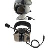7.1mm Silicone Earmuffs Hearing Noise Reduction Walkie Talkies Headset U94