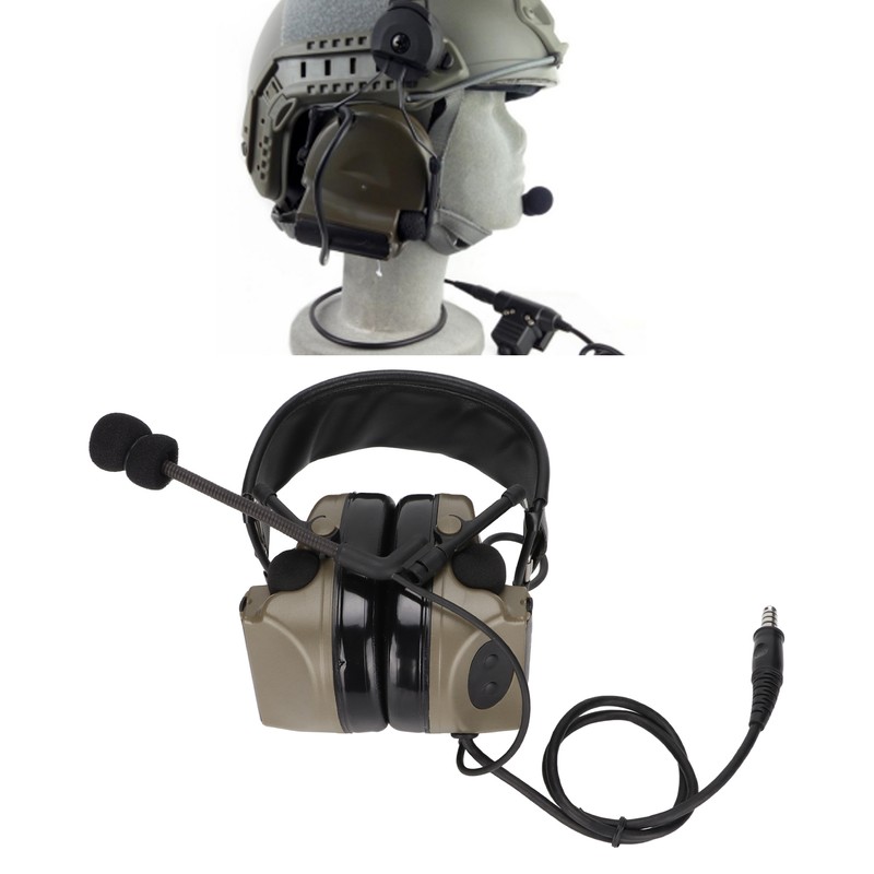 7.1mm Silicone Earmuffs Hearing Noise Reduction Walkie Talkies Headset U94