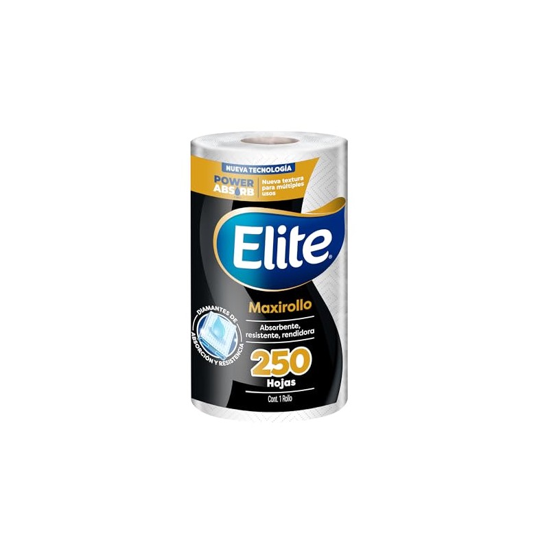 Elite Toalla de Papel Maxirollo 250 Hojas Dobles