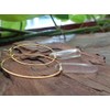 Rock Crystal & Golden Circle Hoop Earrings Gold-Coloured with Transparent