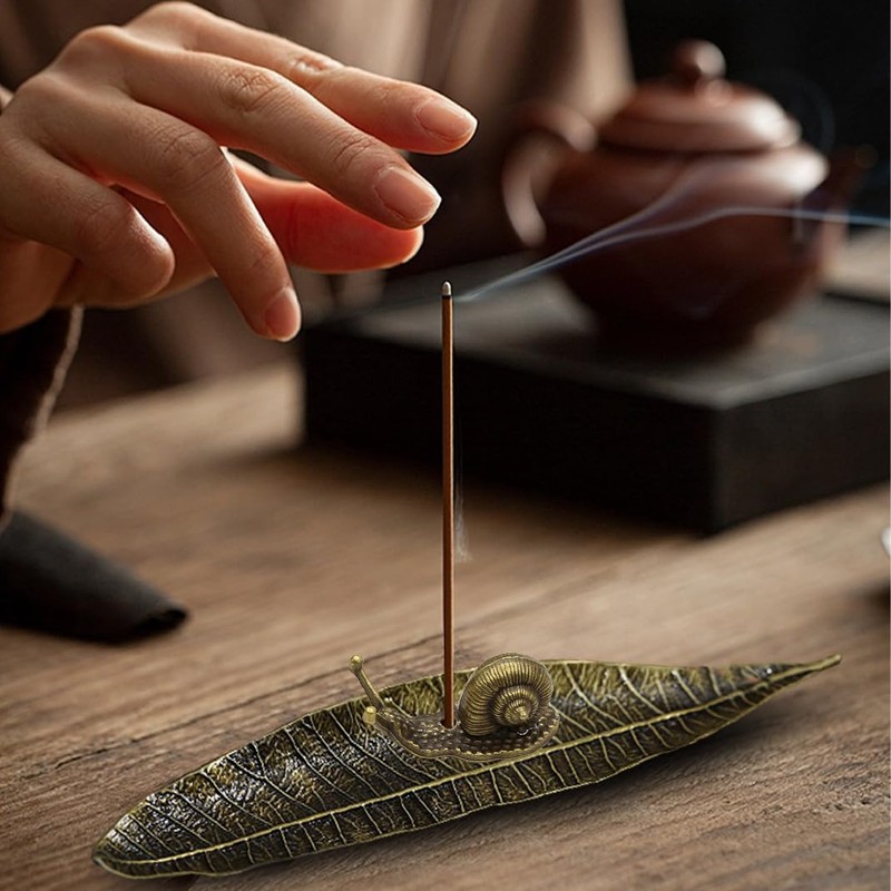 DIYBravo Incense Stand, Altar Plate, Includes 30 Incense, Backflow Incense,