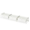 DormCo Suprima® Underbed Storage - Lidded 3 Section - White