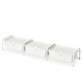 DormCo Suprima® Underbed Storage - Lidded 3 Section - White