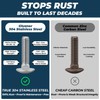1/4-20 x 1-1/4 Inch Carriage Bolt Kit, 304 Stainless Steel