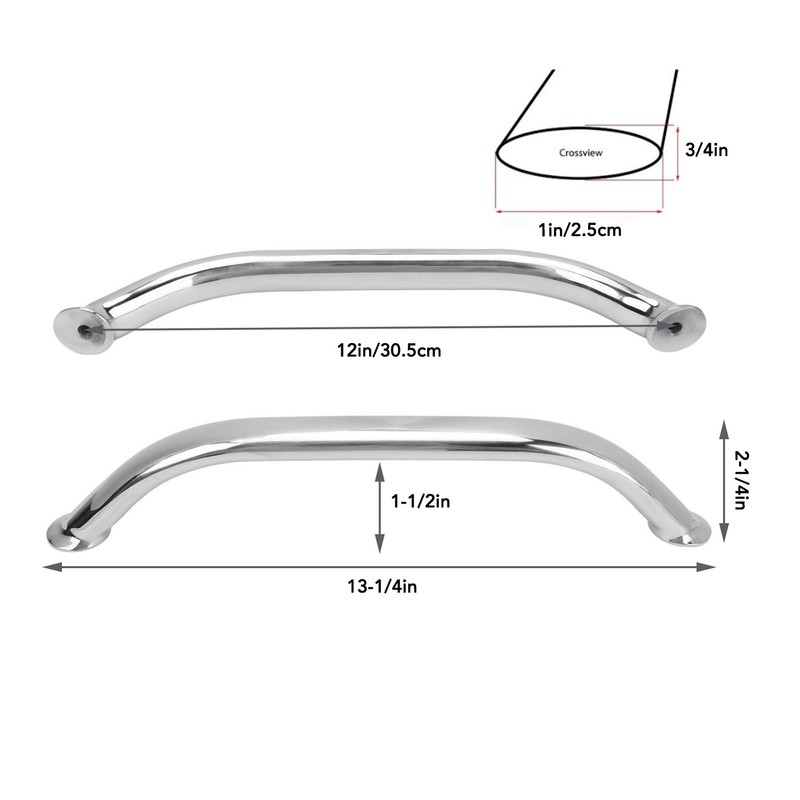 Boat Grab Bar Marine Grade Stainless Steel Sturdy Grab Handle