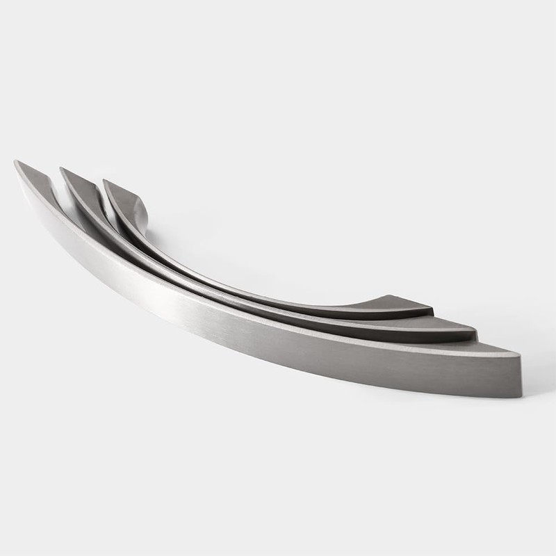 MARGUERASW 6 Piece Modern Chrome Brushed Nickel T-Shaped Kitchen Cabinet