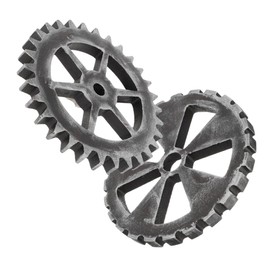 Gatuida 2pcs Vintage Gear Wall Art Retro Hanging Sculpture for Home Decor Unique Density Board Gear Ornament for Cafe House Decorations