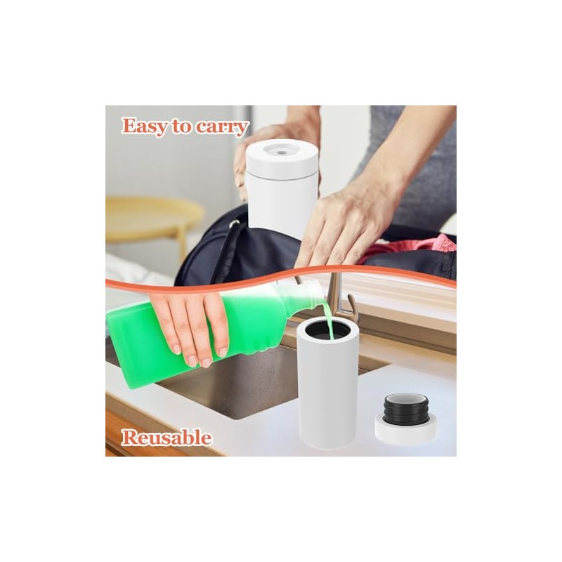 Silicone Dishwashing Soap Dispenser, Dish Soap Squeeze Bottle Silicone Divided