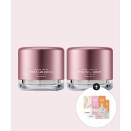 Meoncell JAMINKYUNG Whitening Wrinkle Elasticity Glow Pink Snail Cream 50ml (2 pieces) NONE / 메온셀 JAMINKYUNG 미백 주름 탄력 광채 핑크 달팽이 크림 50ml (2개) NONE