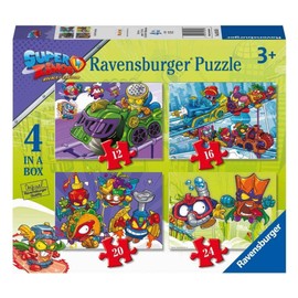 Ravensburger 03053 Super Zings for Children 3+ Years, 4 Puzzles in One Box, 12-16-20-24 Pieces