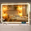 Hasipu Vanity Mirror with Lights, 37" x 26" LED Makeup