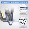 DocksLocks Anti-Theft Security Cable Lock, Blue, 2ft, Combination Lock, Weather