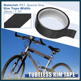 TUCKBOLD Width 29mm Length 10m Tubeless Rim Tape Bike Rim Strip Tape Black Automotive Parts