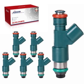 AISHAN 6PCS Fuel Injectors 4 Holes Compatible with Volvo S80 XC90 2007-2014, V70 2008-2010, XC60 2010-2014, XC70 2008-2014, XC90 2007-2013 L6 3.2L Replace 30777501 LR001982