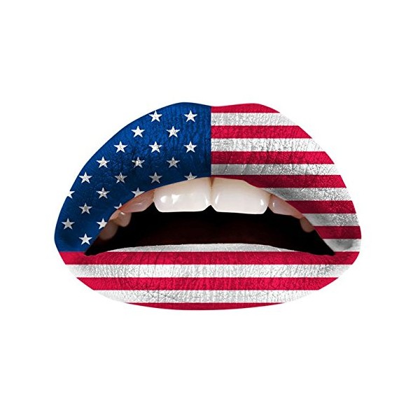 Violent Lips The American Flag Temporary Lip Appliques - Set