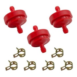 Lawn Mower 1/4 Inch ID Inline Gas Fuel Filter Replacement for Briggs Stratton