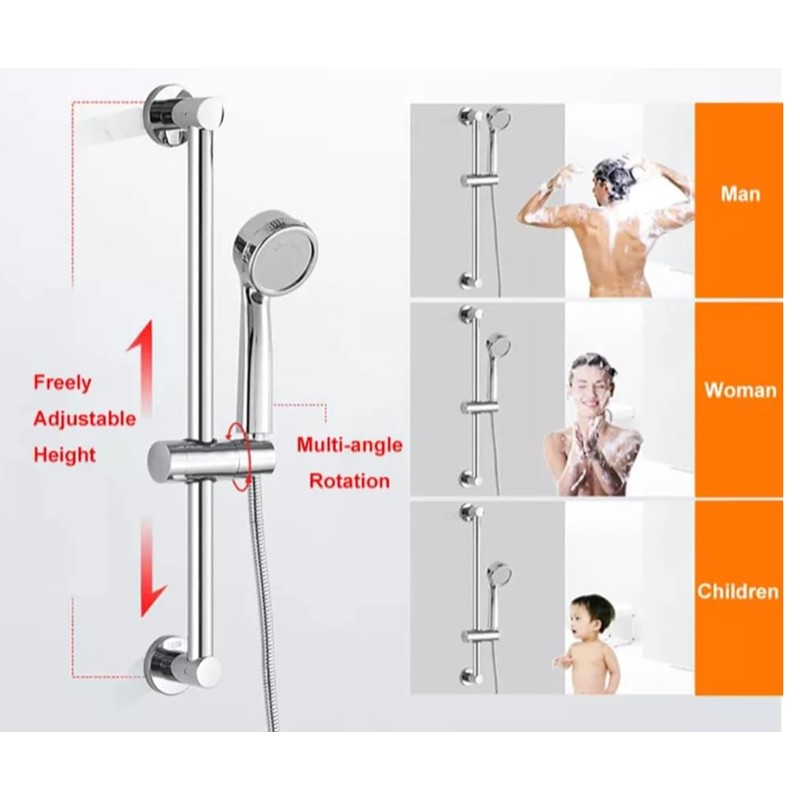 Housler® Shower Head Holder Bracket Shower Rail Slider (22mm)