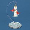 Handcrafted Glass Baron Cardinal's Delight Feeder 5 Inches Tall