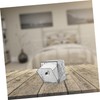 WOONEKY Stylish Wall Mounted Cotton Pad Container with Flip Lid
