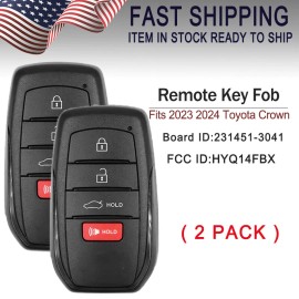 2 New For 2023 2024 2025 Toyota Crown Smart Keyless Remote Key Fob HYQ14FBX