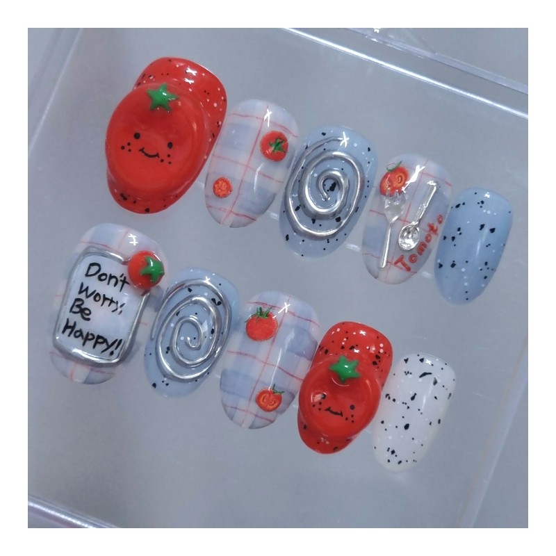 Wary Tomato Homemade Nail Tips - Ballerina / 워리 토마토