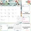Desk Calendar 2025-2026, Anti Ink Bleed, Plastic Cover, Ample Space,