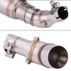 KIMISS Motorcycle Slip On Exhaust Middle Link Pipe Adapter Plug