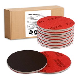 Pack of 12 Sanding Sponge, 800-1000 Grit 150 mm Sanding Block, Soft Foam Sand Block Wet Dry Sandpaper for Model Drywall Metal Wood Furniture Polishing