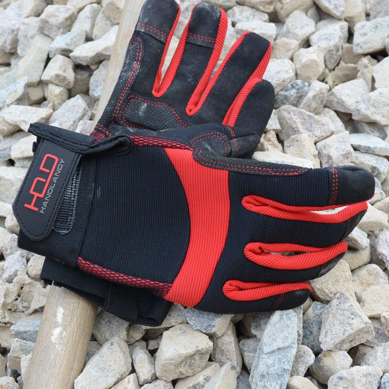 HANDLANDY Anti Vibration Safety Work Gloves for Men Women, Breathable