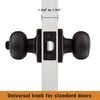 Probrico Oil Rubbed Bronze Square Door Knobs, Privacy Door Knobs