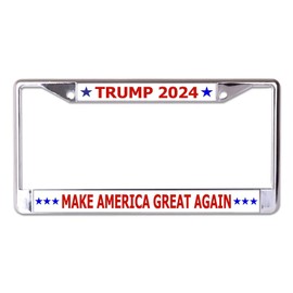 Trump 2024#3 Chrome License Plate Frame