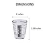 Kolder Mini Measure Heavy Glass, 20-Incremental Measurements Multi-Purpose Liquid and