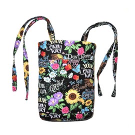 Quilted Wheelchair or Walker Bag with Fabric Ties, Camping Chair Pouch, Your Choice: Songbirds, Cats, Deer, Flowers or Cocker Spaniel