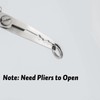 Alwonder 100 Pack Fishing Split Rings Stainless Steel Lure Rings,