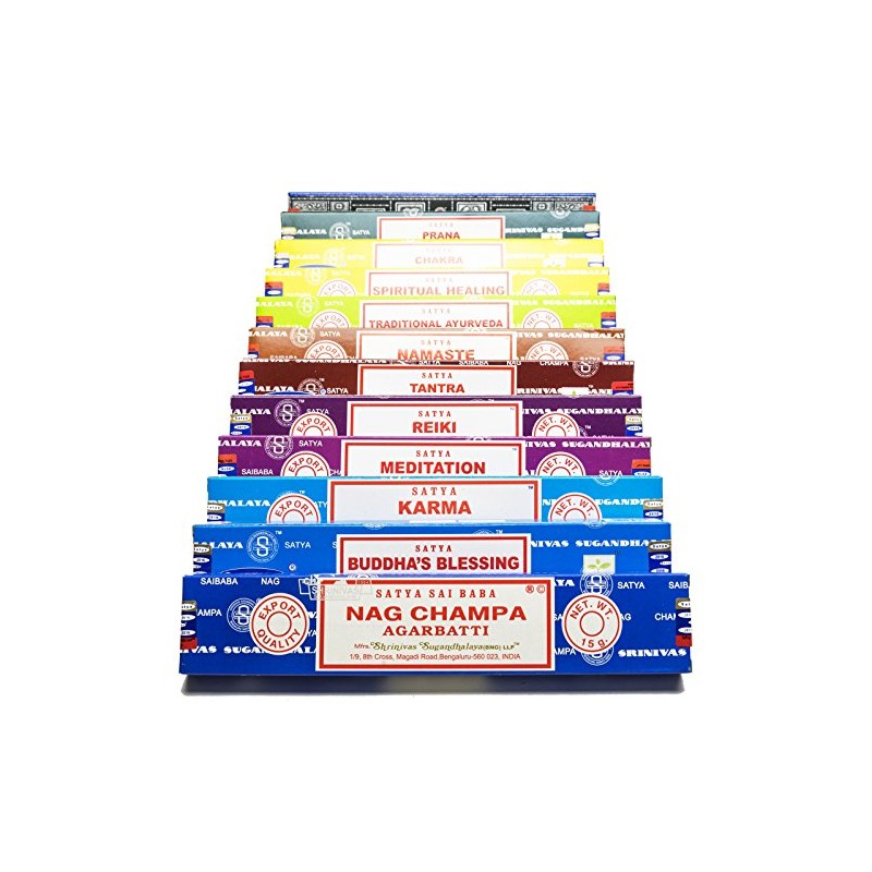 NAG CHAMPA VARIETY MIX GIFT SET 12 X 15G BOXES