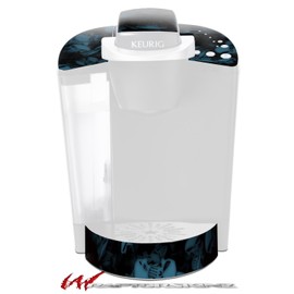 WraptorSkinz Decal Style Vinyl Skin compatible with Keurig K40 Elite Coffee Makers Skulls Confetti Blue (COFFEE MAKER NOT INCLUDED)