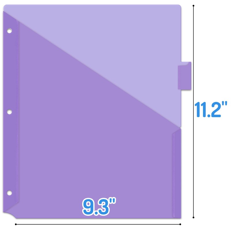 Forvencer 8 Count Dividers with Pockets, 8 Tab Dividers for