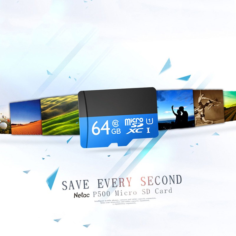 Netac P500 Class 10 64G SDXC TF Flash Memory Card