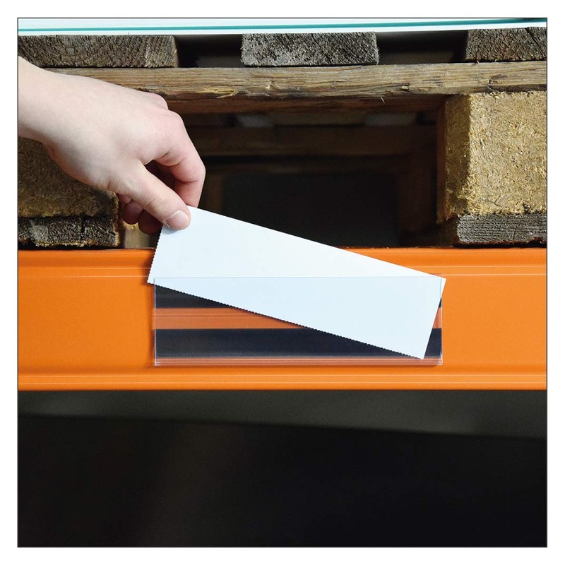 Magnetic Label Holders for Insertion Labels 200mm Wide / Ticket