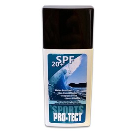 3.4 oz Pro-Tect Sports Sunscreen Sunblock Lotion, broad-spectrum UVA (wrinkle, aging), and SPF 20 Protects 95% UVB (sunburn), all day water resistant non-comedogenic fragrance free